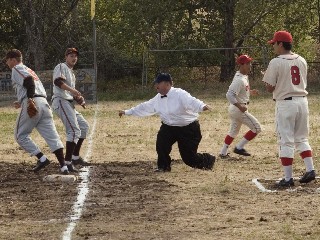 American Pastime Scene Baseball