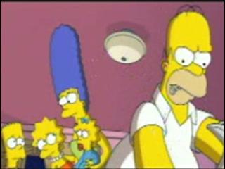 SIMPSONS MOVIE SCENE CHAINSAW GAG