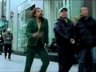 Tokyo Scene Green Suit Guy