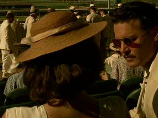 Public Enemies Dillinger Reassures Billie At The Racetrack