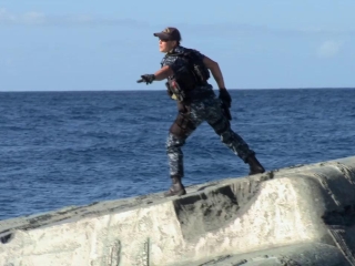 Battleship On The Set Transporting The Crew At Sea Featurette