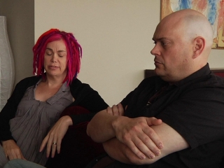 Side By Side Lana And Andy Wachowski With Keanu Reeves