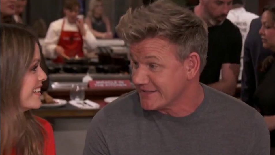 The F Word: Rachel Bilson & Gordon Ramsay Partake In An Ice Cream Scooping Contest