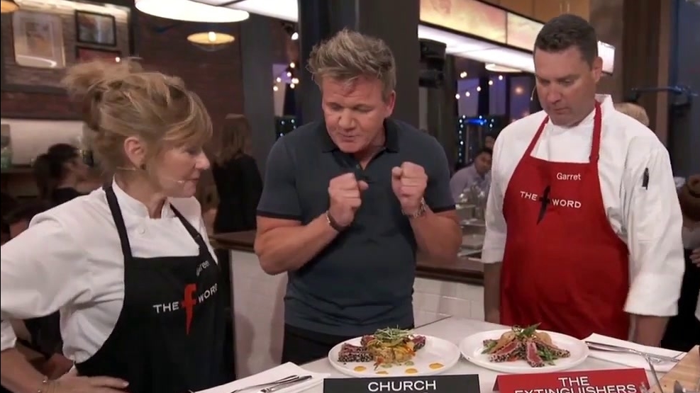 The F Word: The Competitors Show Off Their Dishes To Chef Ramsay