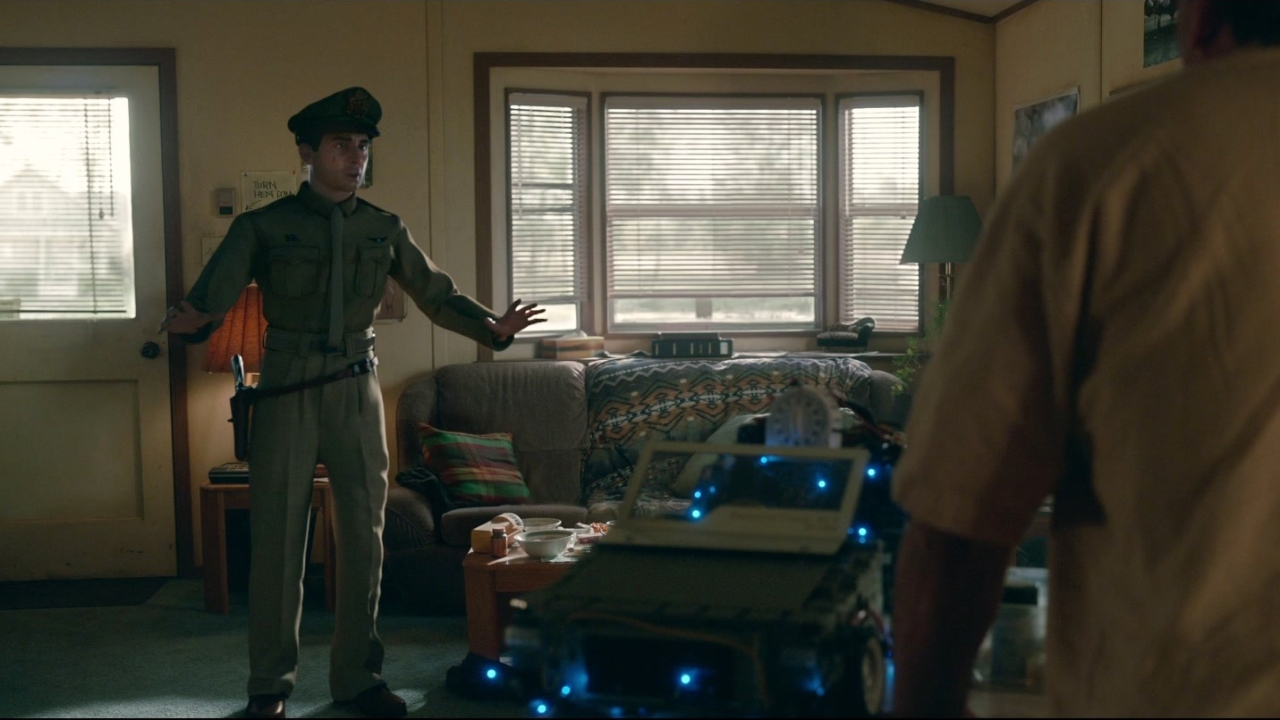 Welcome To Marwen: Mark's Pep Talk From Hogie Is Interrupted By A Gunshot In Marwen