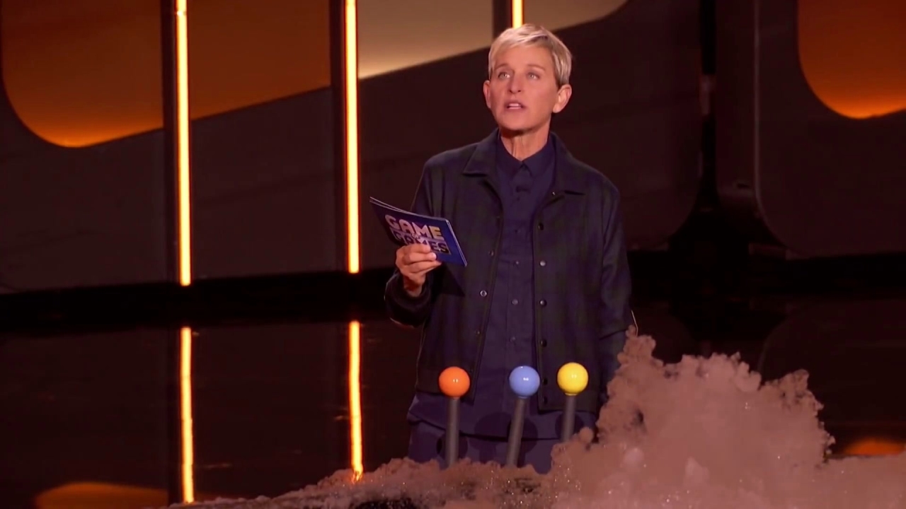Ellen's Game Of Games: Contestants Literally Get Kicked Off The Show
