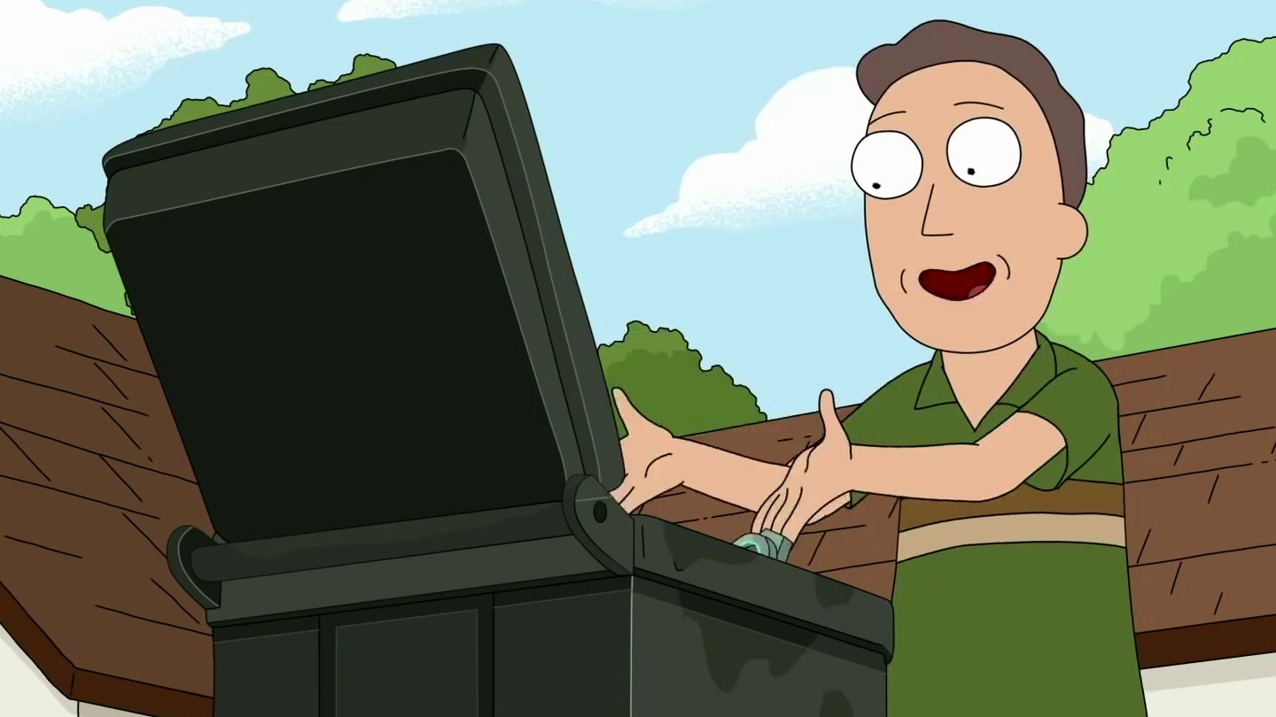 Rick and Morty: Invisible Garbage Truck Jerry