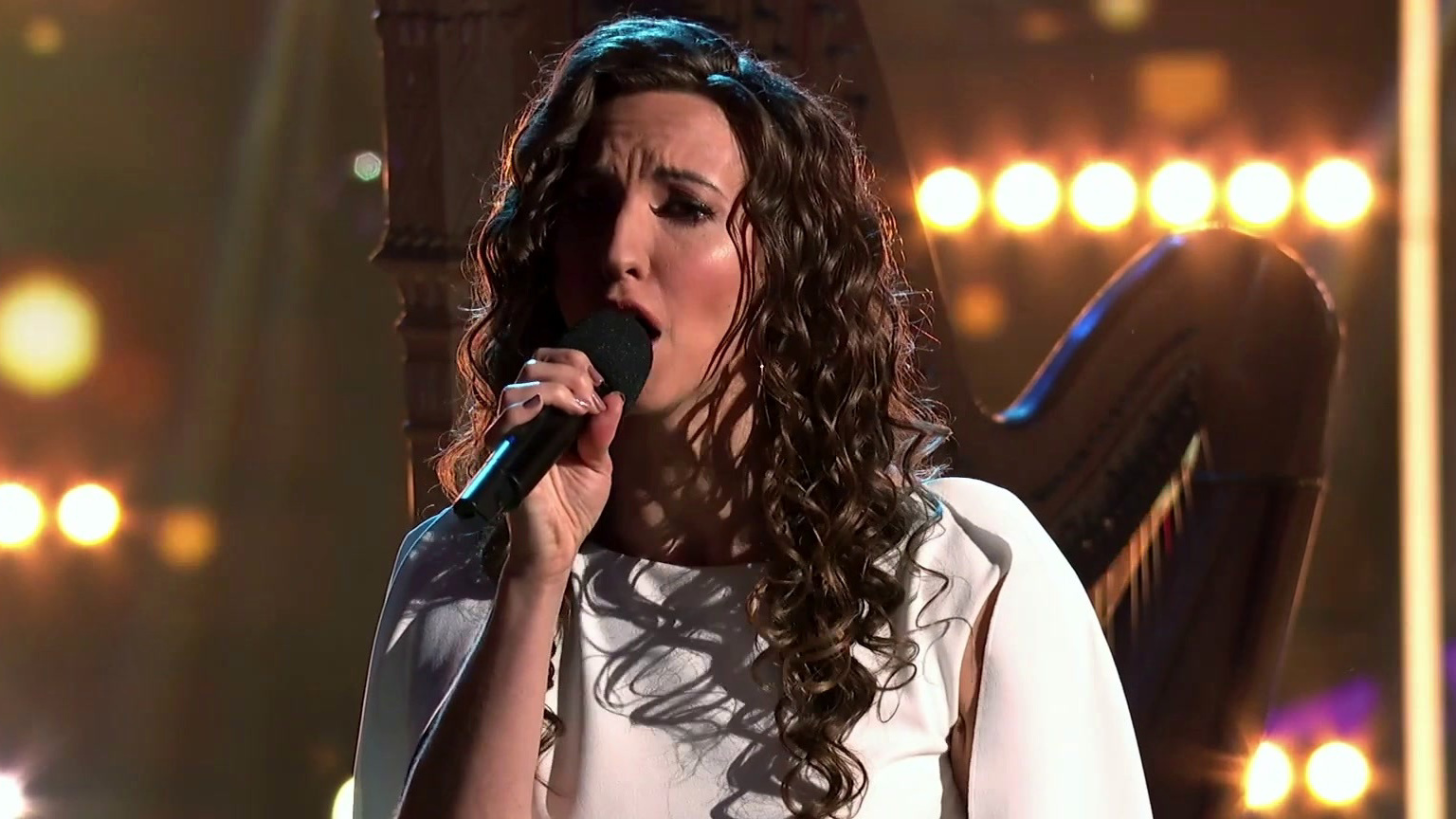 I Can See Your Voice: The Harpist Performs Fight Song