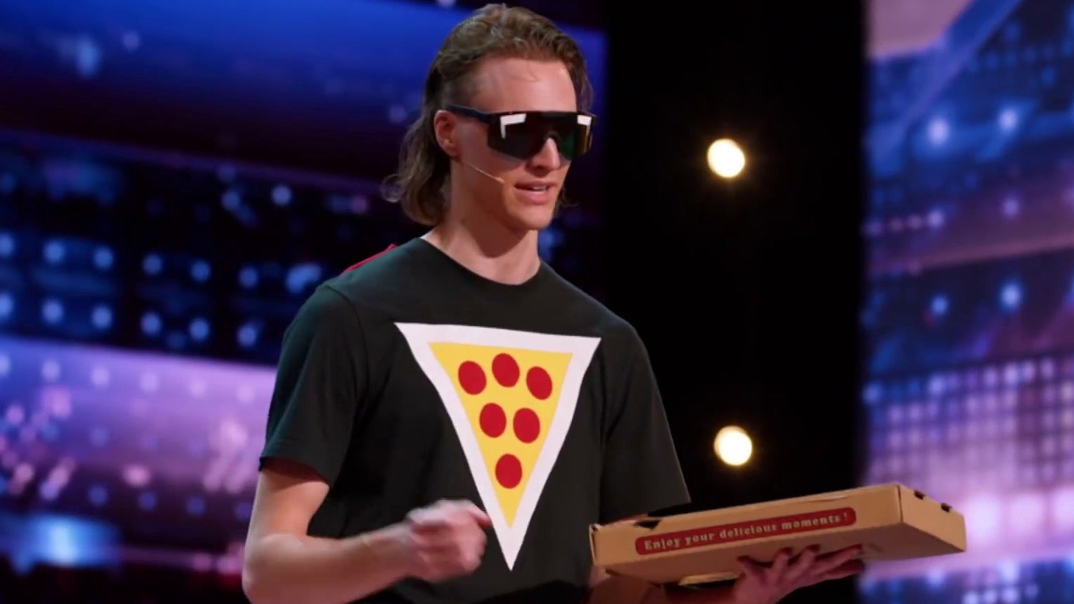 America's Got Talent: Pizza Man Nick Diesslin Delivers Amazing Pizza Tricks
