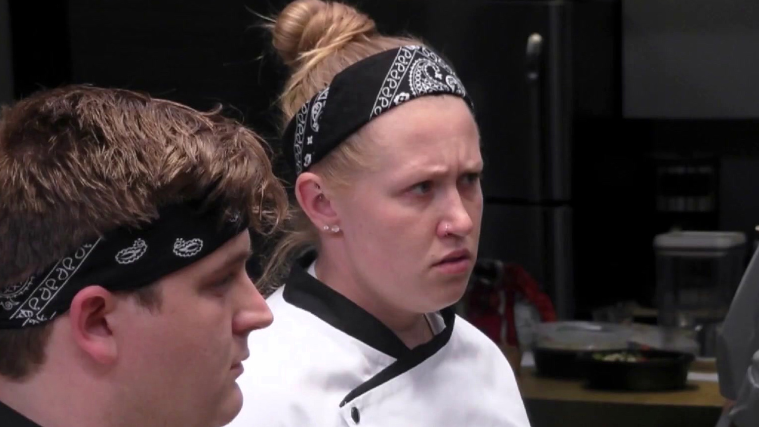 Hell's Kitchen: Chef Gordon Ramsay Calls Out Trenton And Megan To The Dorms