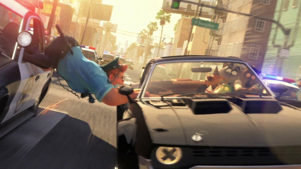 The Bad Guys: The Chief Chases The Bad Guy After The Robbery