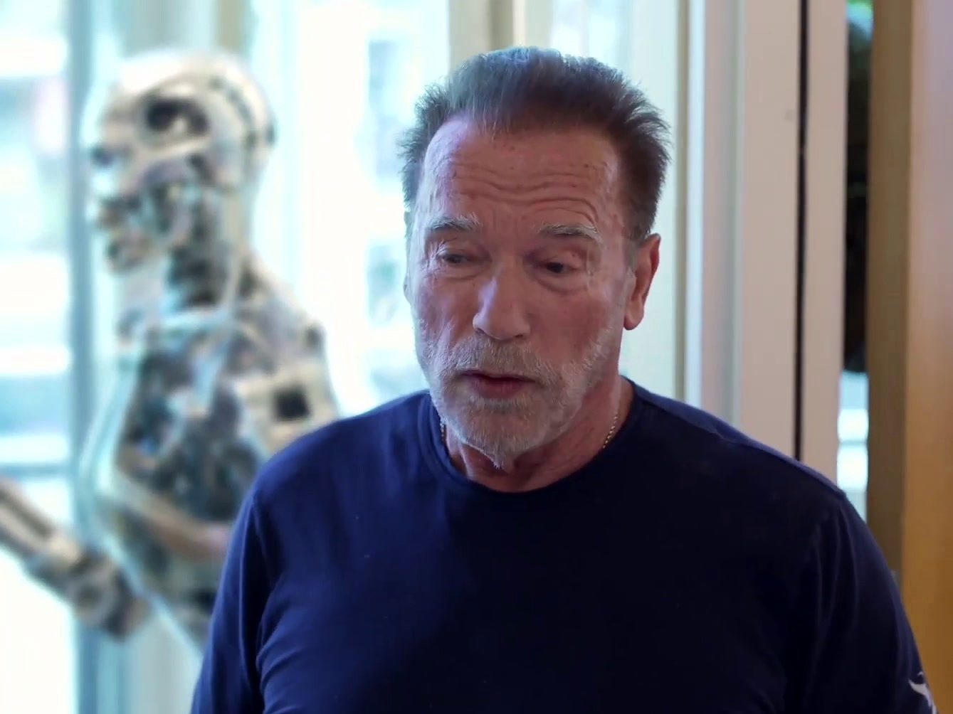 The Family Stallone: Sly And Arnold Carve Pumpkins
