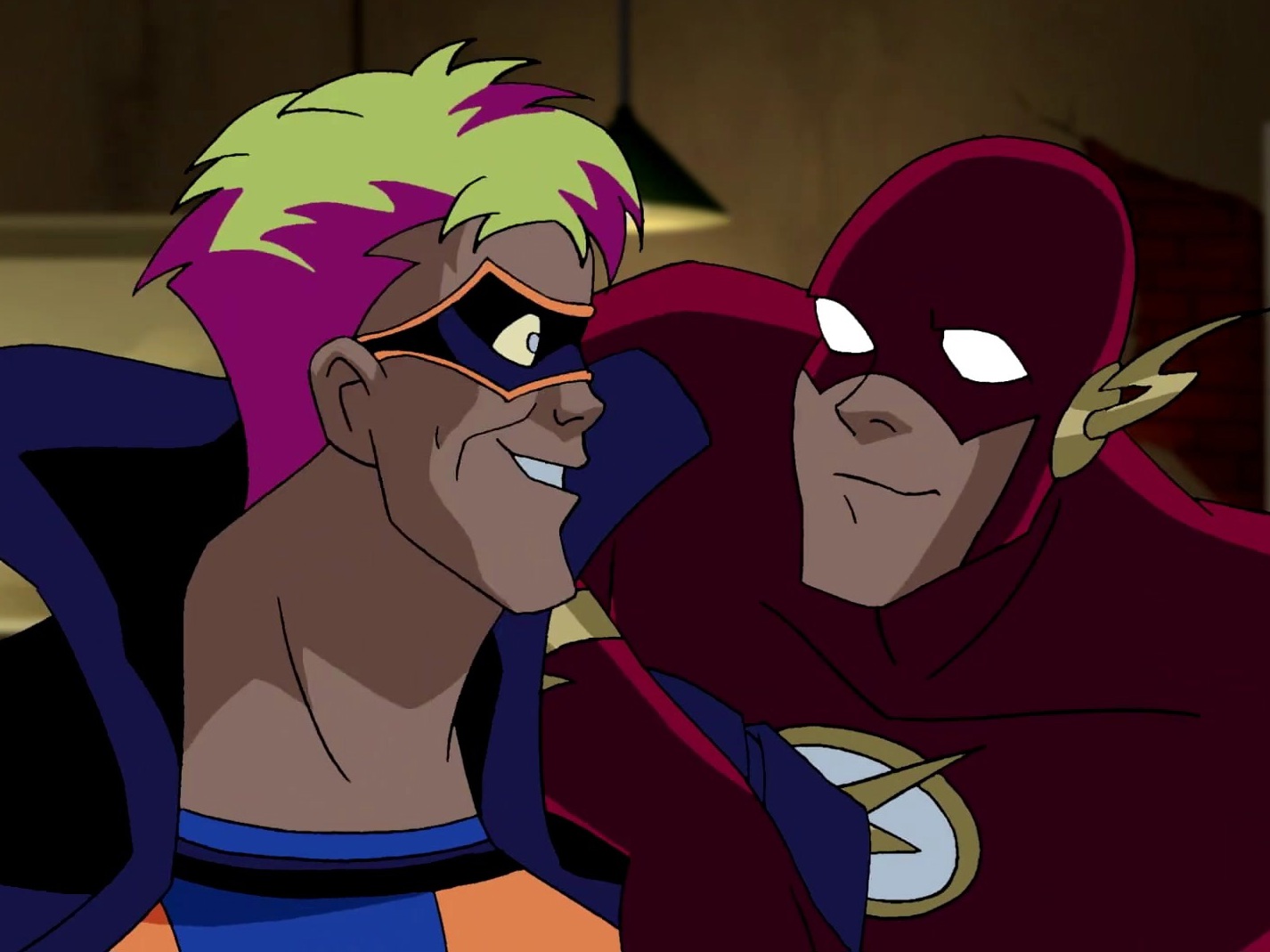 Justice League Unlimited: The Flash Negotiates With The Trickster