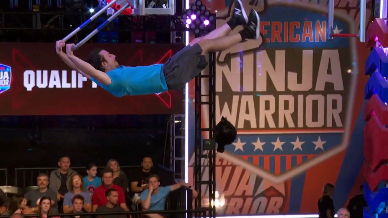 American Ninja Warrior: Ninja Legend Slips On Warped Wall