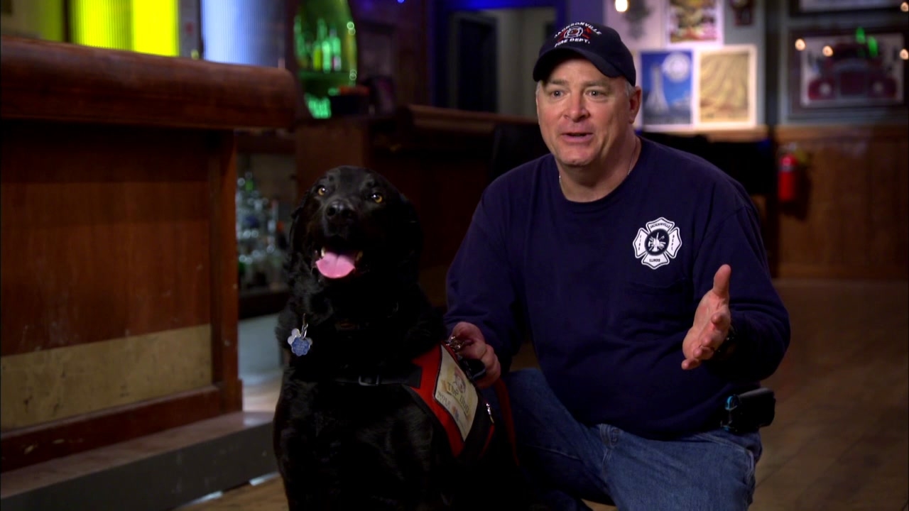 Chicago Fire: Lieutenant Todd Warrick And Smokey The Dog